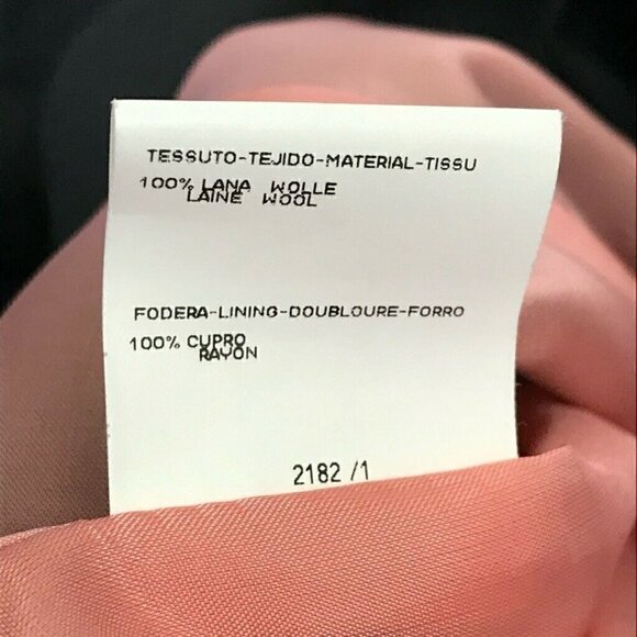 Anteprima Milano Suit Jacket Blazer Black Wool 42 - Picture 6 of 8